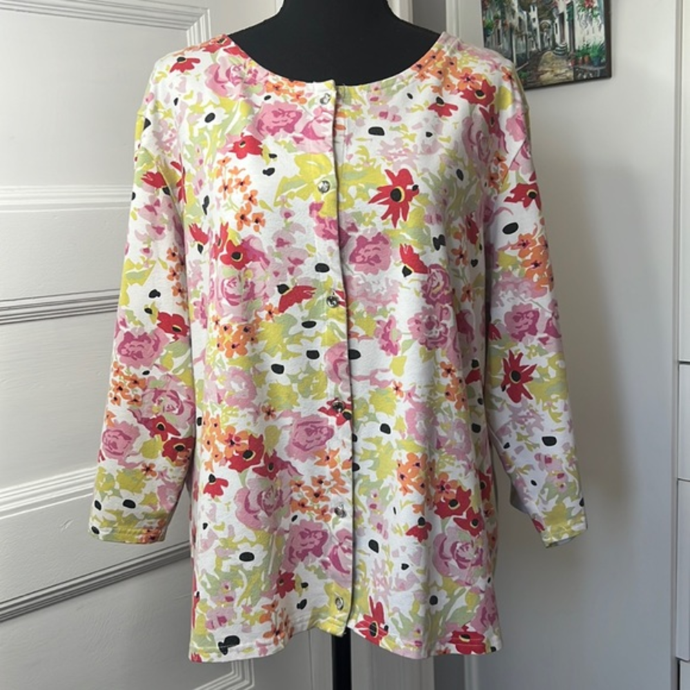 Allyson WHITMORE Womens‎ size 1X Floral Cardigan